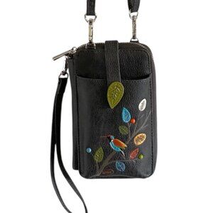 Espe RFID Vegan Leaf Smartphone Wallet Crossbody Bag